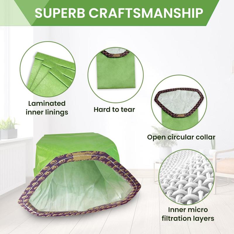 2pcs For ProTeam 107314 Vacuum Cleaner Accessories Paper Bag Dust Collection Bag(No Printing)