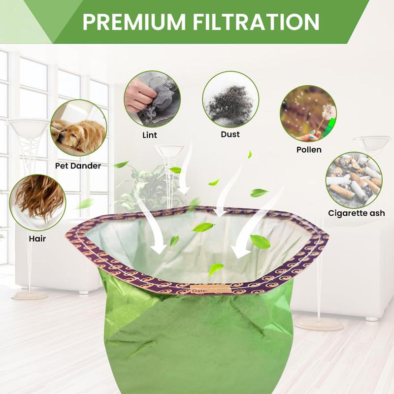 2pcs For ProTeam 107314 Vacuum Cleaner Accessories Paper Bag Dust Collection Bag(No Printing)