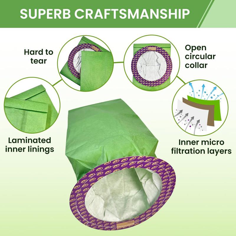 3pcs For ProTeam 100331 Vacuum Cleaner Accessories Paper Bag Dust Collection Bag