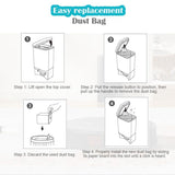 3pcs For Eufy Clean X8 Pro / X10 Pro Robot Vacuum Cleaning Replaceable Dust Bag Cleaning Bag