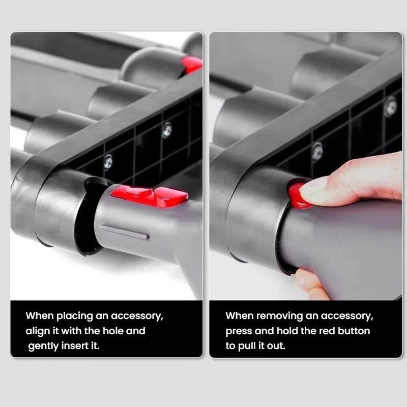 For Dyson V10  Vacuum Cleaner Wall Mount Storage Rack Accessory Holder Holds Up to 10 Attachments