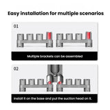 For Dyson V10  Vacuum Cleaner Wall Mount Storage Rack Accessory Holder Holds Up to 10 Attachments