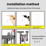 For Dyson V10  Vacuum Cleaner Wall Mount Storage Rack Accessory Holder Holds Up to 10 Attachments