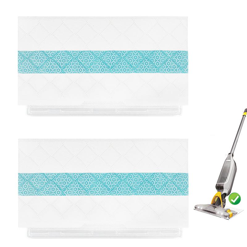 2pcs /Pack Disposable Mop Pad Refills For Shark Vacmop VM252/VM250/VM200/VMP30(Blue Strip)