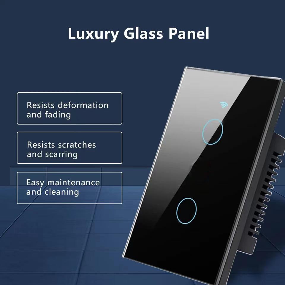 Model 120 US Gauge Graffiti Smart WIFI Single Fire Switch, Spec: 1-Gang Black