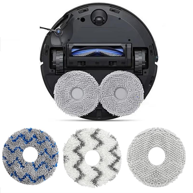 3pcs Mop Pad For Ecovacs Deebot T50 PRO / T50 PRO OMNI / T50 MAX PRO OMNI / T50 OMNI Replacement Parts(Striped)