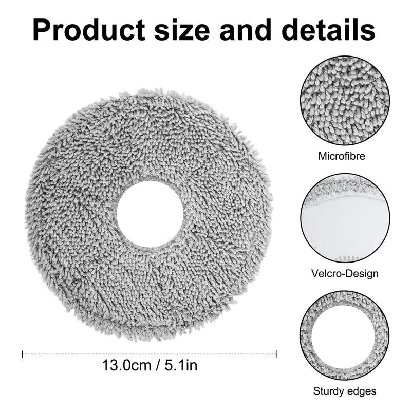 2pcs /Pack Mop Pad For IRobot Roomba Plus 505/405 Combo Vacuum Replacement Parts
