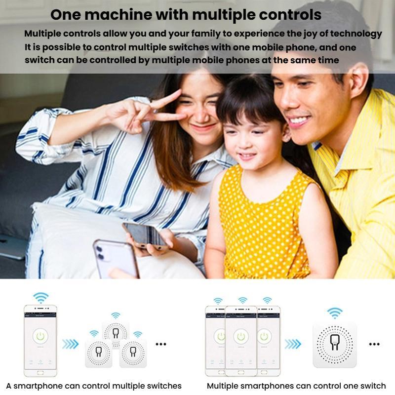 FS-04Z5 4CH ZigBee 5A Smart Switch Voice Timer Switch For Amazon Alexa / Google Assistant