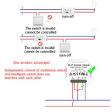 Concealed Wifi Smart Switch Dimmer Switch And Traditional Switch Dual Control Smart Switch
