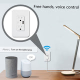 Smart Wall Socket 120 Type WIFI Remote Control Voice Control With USB Socket, Model:American Wall Socket