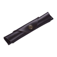 Leather Pen Case Fountain Handmade Sleeve Bag Pouch Protector for Single Pen Stylus Ballpoint, Size: 7'' x 1.2'' - Brown