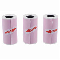 Self-adhesive Printable Color Sticker Paper Roll Direct Thermal Paper - Three Roll Pink