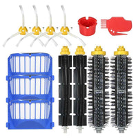 Pack of 13 Replacement Accessories Kit in 2 Bristle Brushes + 2 Flexible Brushes + 3 Filters + 4 Side Brushes + 2 Cleaning Tools for iRobot Roomba 600 Series Vacuum Cleaner