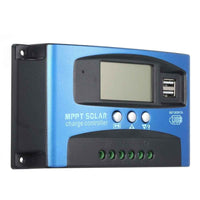 60A MPPT Solar Charge Controller 12V/24V – LCD, Dual USB