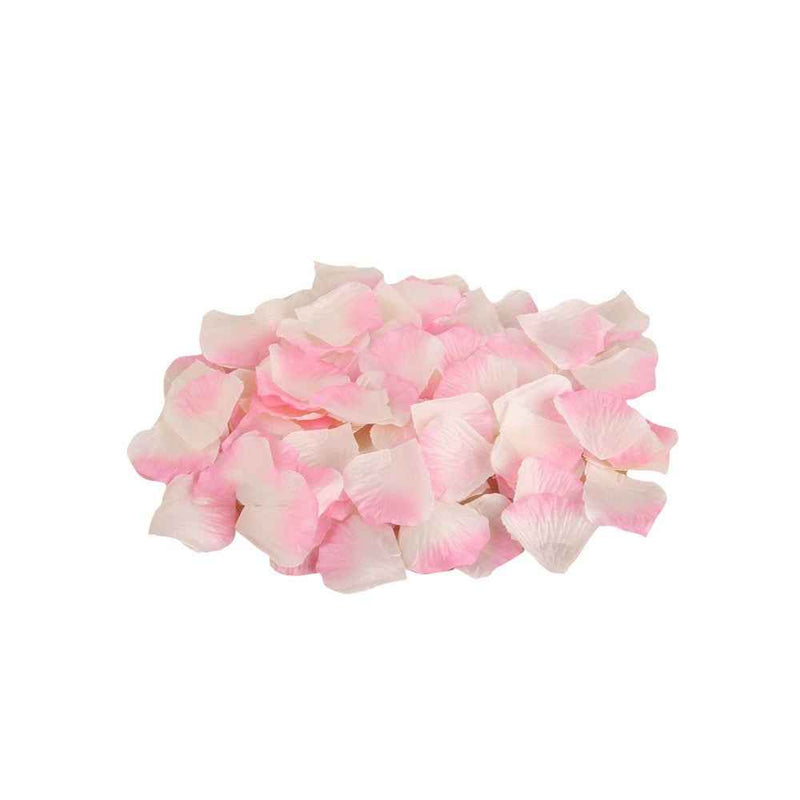 Non-real Flower Petals Silk Rose Artificial Petals for Wedding Party Decorations - 1000Pcs/White/Pink
