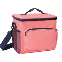 Insulated Lunch Bag with Shoulder Strap – Pink