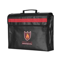 Large Fireproof Document Bag with Shoulder Strap & Handle