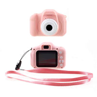 X200 2 Inch HD Screen Mini Digital Camera Children Cute Camcorder Video Cam Recorder Kids Digital Camcorder - Pink