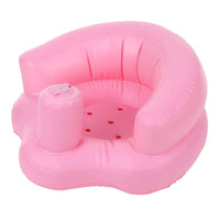 Baby Inflatable Seat Portable Summer Toddler Beach Chair Infant Support PVC Sofa for 5-24 Months Toddlers - Pink