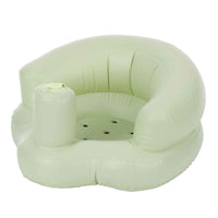 Baby Inflatable Seat Portable Summer Toddler Beach Chair Infant Support PVC Sofa for 5-24 Months Toddlers - Green