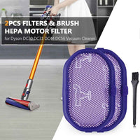 HEPA Motor Filter Replacement for Dyson DC30 DC31 DC44 DC56 Vacuum Cleaner - 2 Filters & 1 Brush