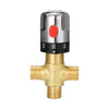 Adjustable Thermostatic Bathroom Mixer Valve Durable Brass Water Mixer Hot/Cold Water Mixing Temperature Control Valve for Home Water Heater - Type 3