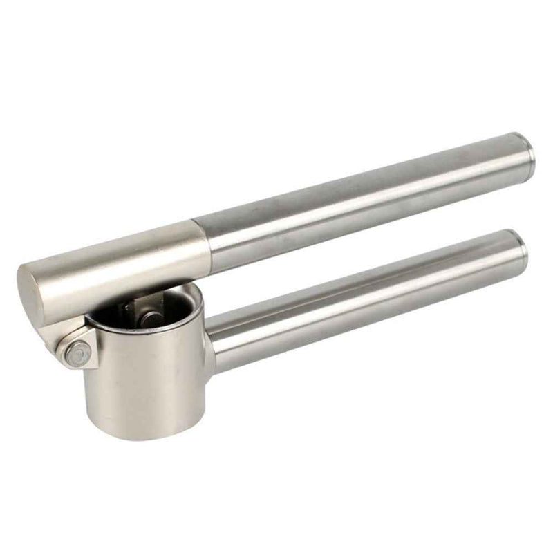 304 Stainless Steel Garlic Press Lengthened Garlic Squeezer Garlic Peeler Garlic Clamp Garlic Masher Household - Size: 186 x 70 x 50mm