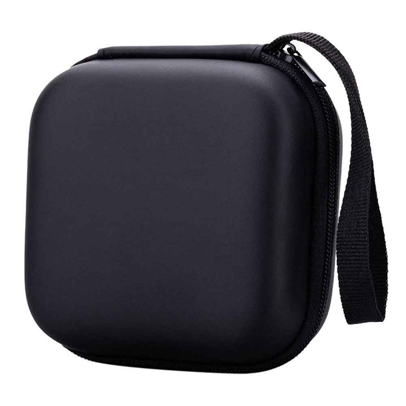 Portable Earbuds Case EVA+PU Waterproof Earphone Data Cable Storage Bag Travel Carrying Case