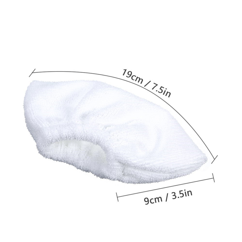 6 Pack Cloth Set Mopping Pads Replacement for Karcher SC2/ SC3/ SC4/ SC5 Mopping Cloth Accessories (3 Rag Nozzle Covers + 3 Microfiber Mopping Pads)