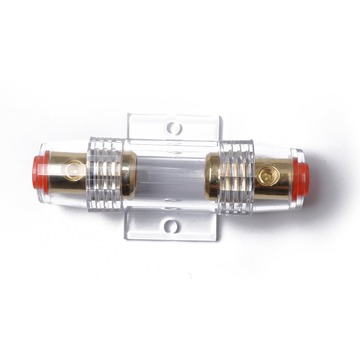A0299-Car-100-Amp-Audio-AGU-Fuse-Holder-Fuseholder-4-6-8-Gauge-Inline-Gold-Plated