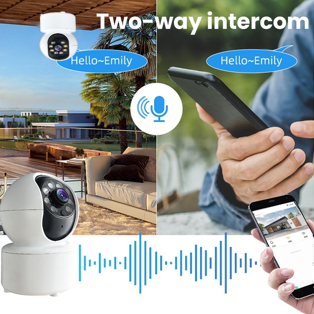 A10-Mini-360-PTZ-WiFi-Surveillance-Camera-Smart-Home-IP-Camera-Night-Vision-Baby-Monitor-(White)