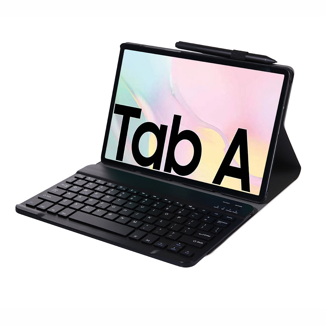 A500-For-Samsung-Galaxy-Tab-A7-T500/T505-10.4-inch-2020-Detachable-Bluetooth-Keyboard-Ultrathin-Horizontal-Flip-Leather-Tablet-Case-with-Holder-&-Elastic-Band(Black)