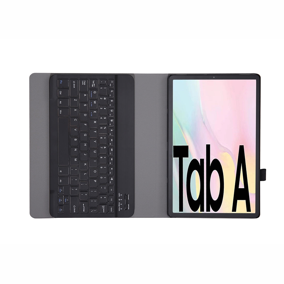 A500-For-Samsung-Galaxy-Tab-A7-T500/T505-10.4-inch-2020-Detachable-Bluetooth-Keyboard-Ultrathin-Horizontal-Flip-Leather-Tablet-Case-with-Holder-&-Elastic-Band(Black)