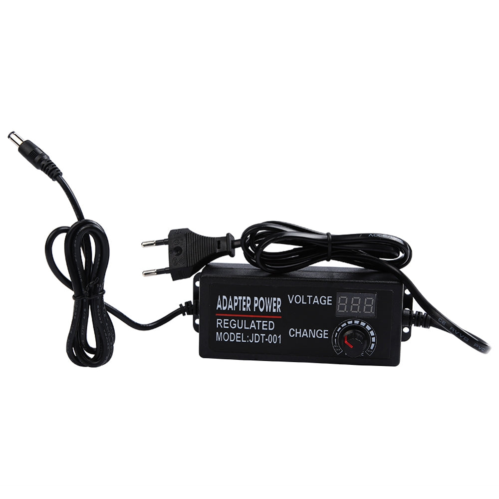 AC-To-DC-Adjustable-Voltage-Power-Adapter-Universal-Power-Supply-Display-Screen-Power-Switching-Charger-EU,-Output-Voltage:3-24V-2A