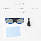 Active-Shutter-Rechargeable-3D-Glasses-Support-96HZ/120HZ/144HZ-For-XGIMI-Z4X-Z5-H1-JmGo-G1-G3-X1-BenQ-Acer-&-DLP-LINK-Projector