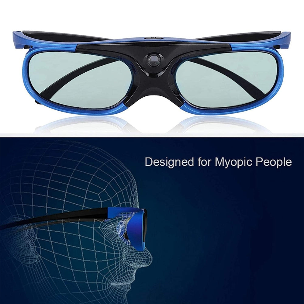 Active-Shutter-Rechargeable-3D-Glasses-Support-96HZ/120HZ/144HZ-For-XGIMI-Z4X-Z5-H1-JmGo-G1-G3-X1-BenQ-Acer-&-DLP-LINK-Projector