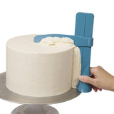 Adjustable-DIY-Cake-Scraper-Smoother-Fondant-Spatulas-Cake-Edge-Smoother-Cream(Blue)