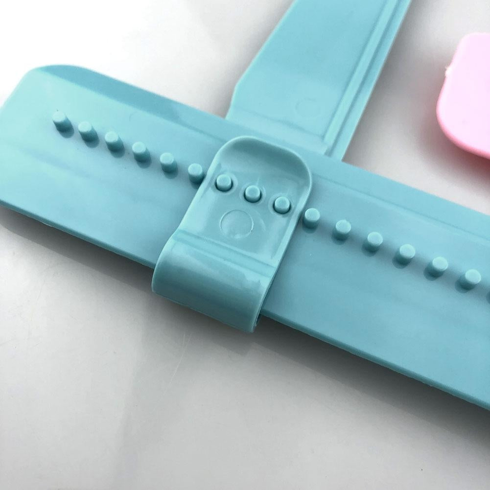 Adjustable-DIY-Cake-Scraper-Smoother-Fondant-Spatulas-Cake-Edge-Smoother-Cream(Blue)