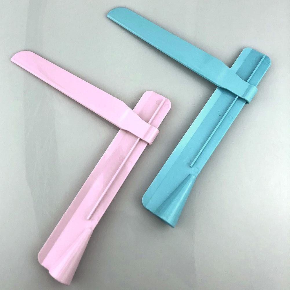 Adjustable-DIY-Cake-Scraper-Smoother-Fondant-Spatulas-Cake-Edge-Smoother-Cream(Blue)