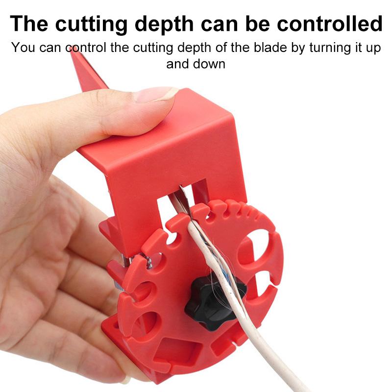 Adjustable-Handheld-Quick-Rubber-Wire-Stripper(Red)