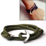 Alloy-Anchor-Charm-Multilayer-Leather-Friendship-Bracelets-(Army-Green)