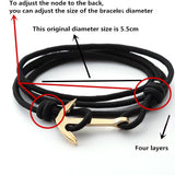 Alloy-Anchor-Charm-Multilayer-Leather-Friendship-Bracelets(Black)