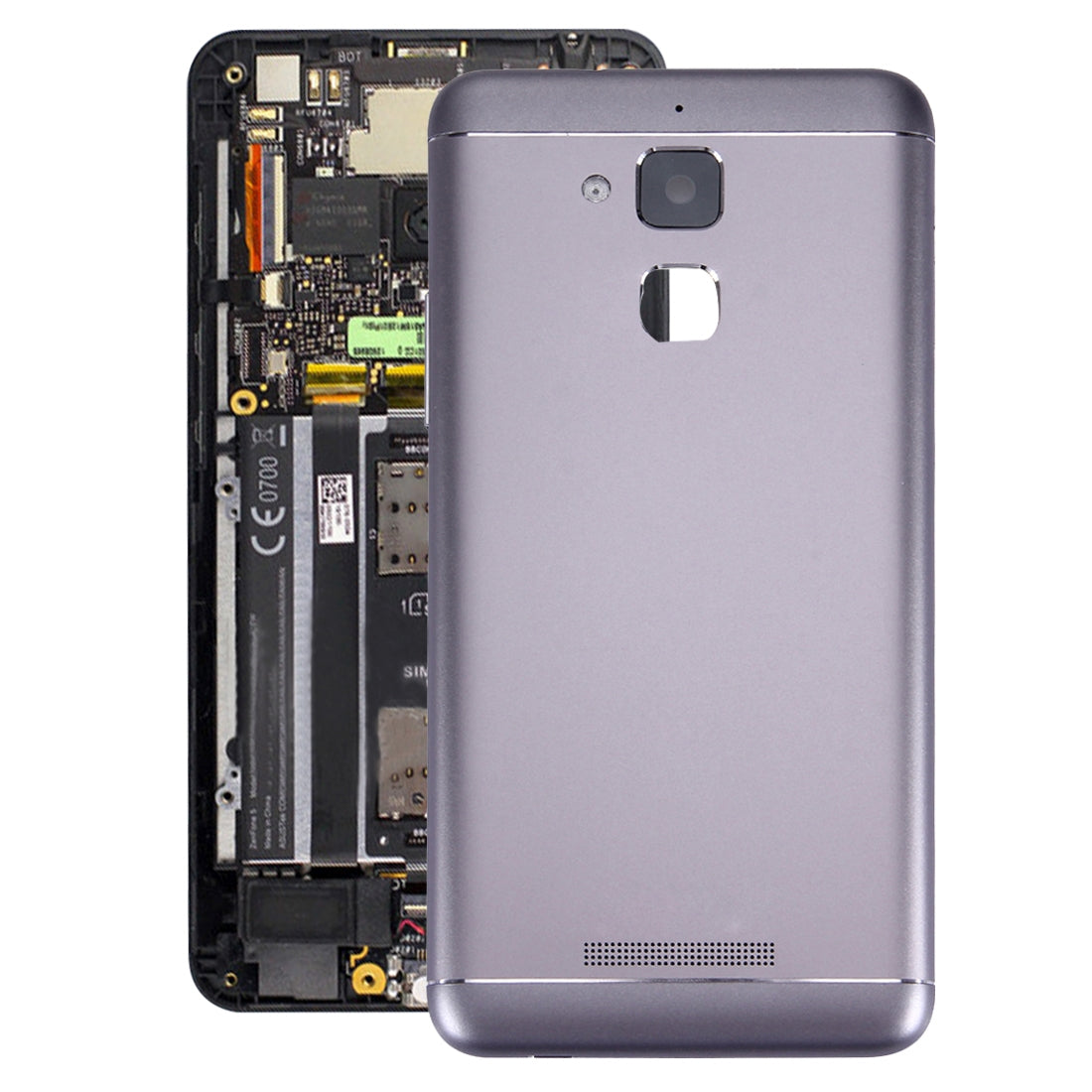 Aluminium-Alloy-Back-Battery-Cover-for-ASUS-ZenFone-3-Max-/-ZC520TL(Black)