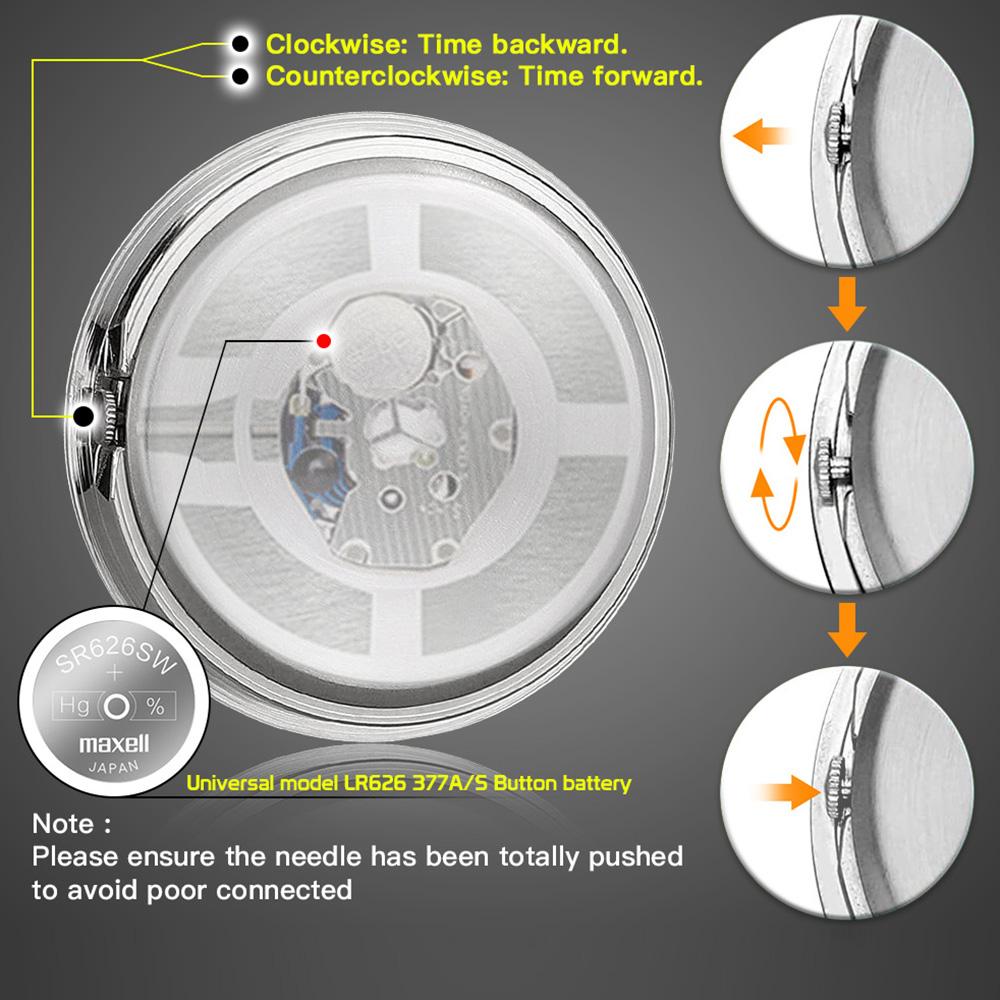 Aluminum-Alloy-Plating-Motorcycle-Handlebar-Clock(Silver-Shell-Black-Background)