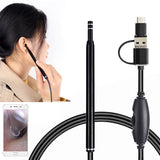AN101-5.5mm-Home-Otoscope-Three-in-One-Ear-Endoscope-30W-HD-Otoscope-Visual-Ear-Picking-Otoscope(Black)