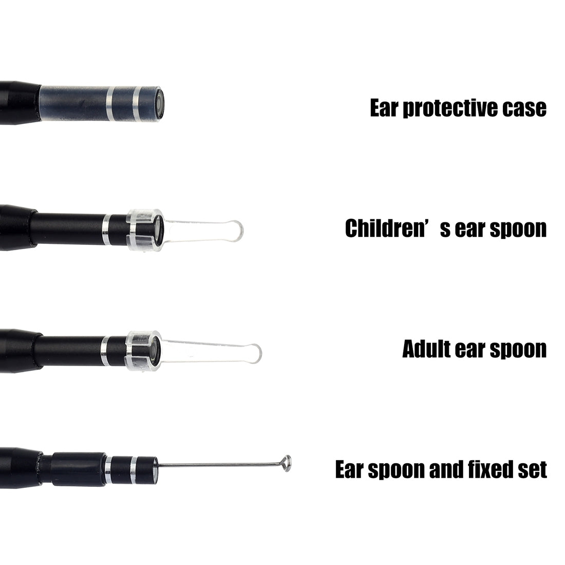 AN101-5.5mm-Home-Otoscope-Three-in-One-Ear-Endoscope-30W-HD-Otoscope-Visual-Ear-Picking-Otoscope(Black)
