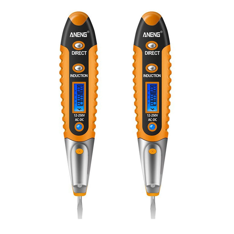 VD700-2pcs-Sound-and-Light-Alarm-Non-contact-Digital-Display-Sensor-Multi-function-Test-Pen(Black-Yellow)