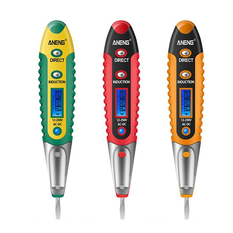 VD700-2pcs-Sound-and-Light-Alarm-Non-contact-Digital-Display-Sensor-Multi-function-Test-Pen(Black-Yellow)