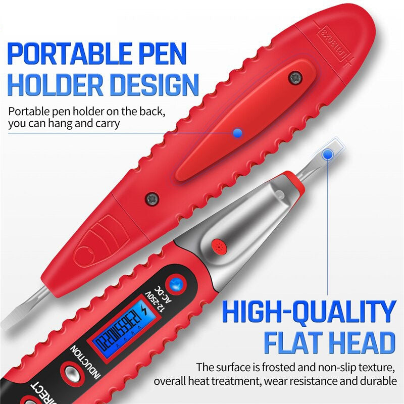 VD700-2pcs-Sound-and-Light-Alarm-Non-contact-Digital-Display-Sensor-Multi-function-Test-Pen(Black-Yellow)