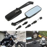 Anti-glare-Square-Aluminum-Motorcycle-Modified-Rearview-Mirror,-White-Mirror